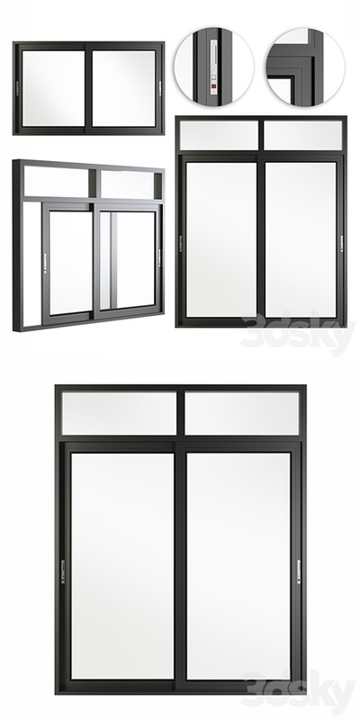 Aluminum Sliding Door & windows with header